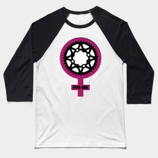 Chain Ring MTB GIRL Baseball T-Shirt